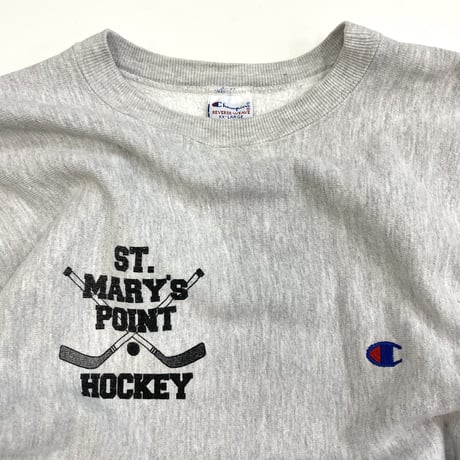"Rare Print" 90's CHAMPION RW SWEAT "目刺繍+両面" XXLサイズ USA製