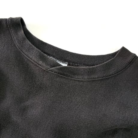 80's～90's Hanes "Reverse Type" "Black" Solid Sweat XLサイズ USA製