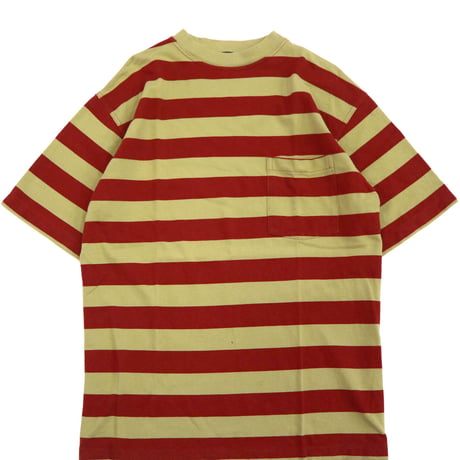 90's～ OLD GAP "鹿の子" Border Pocket Tee Mサイズ