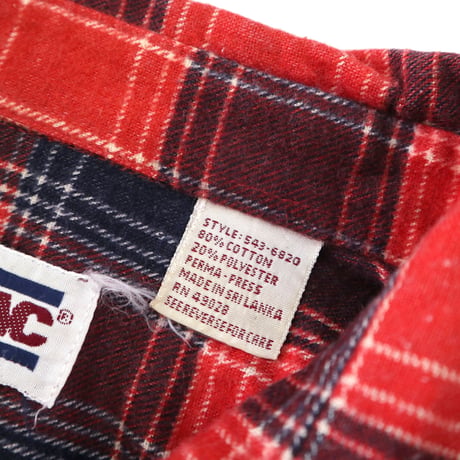 80's～ BIG MAC "China Custom" Check Flannel Shirt Mサイズ