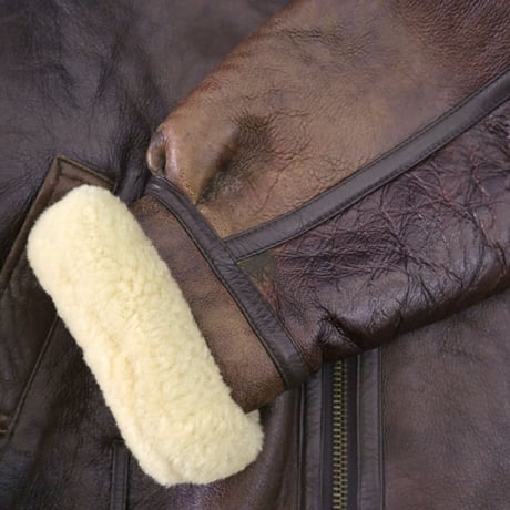 ～00's Mouton Leather "B3 Type" Sherpa Jacket Lサイズ