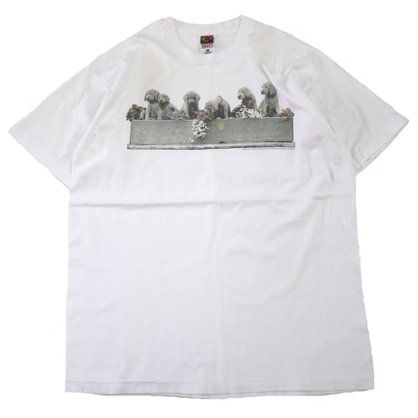 90's Fruit of the loom "William Wegman" プリント Tシャツ XLサイズ USA製