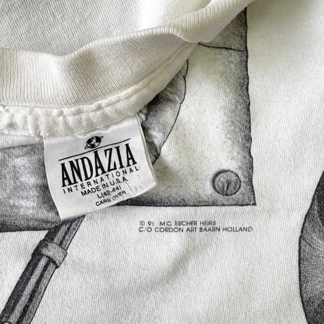 90's ANDAZIA "M.C. Escher Multi" Tシャツ Lサイズ USA製