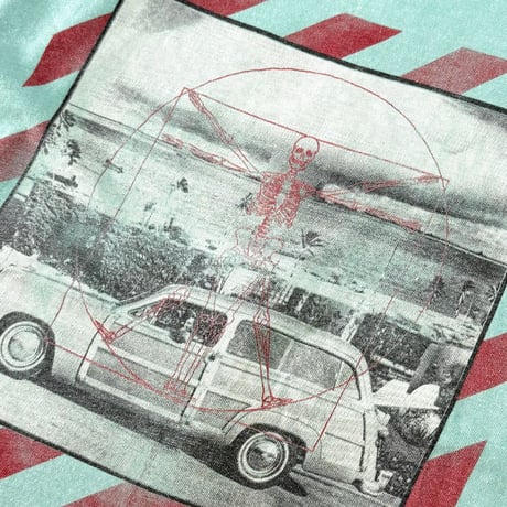 "Rare" 80's jimmy'z "Woody Wagon" "Skull" Tシャツ Lサイズ USA製