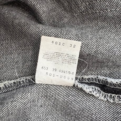 80's Levi's 501 "先染め" Black Denim Pants W36 USA製