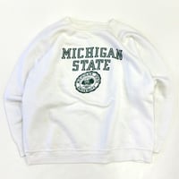 "Big Size" 60's CHAMPION "Products Tag" "Michign～" Water Print Sweat XLサイズ