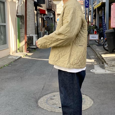 Italian ARMY キルティング ライナー ジャケット BEIGE