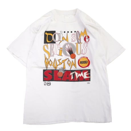 90's～ unknown "Houston Rockets" "両面" Tシャツ