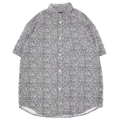 90's OLD STUSSY "$マーク" 総柄 半袖 シャツ Ｍサイズ USA製