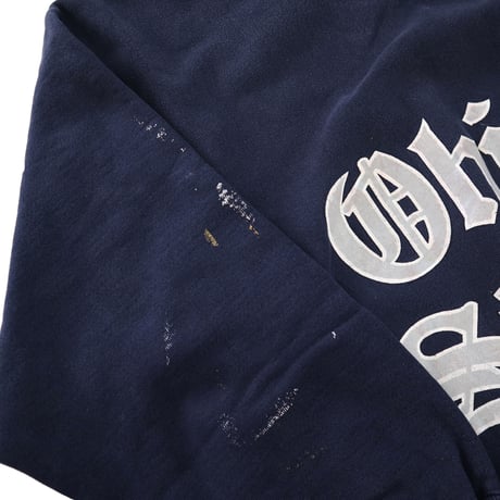 90's CHAMPION RW SWEAT "目付き Ohio" Navy Lサイズ USA製