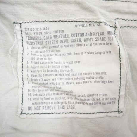 70's US ARMY M-65 Field Pants Medium Regular