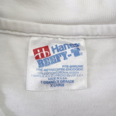 ～90's Hanes "Sun Flower" 染み込み プリント Tシャツ XLサイズ USA製