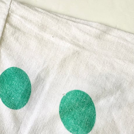～90's unknown "Polka Dot" "染み込み" Tシャツ (fits XL)