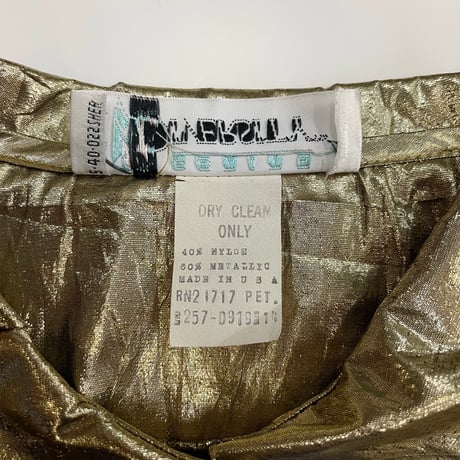 80's～90's DIVERSITY Gold Metallic Shirt USA製
