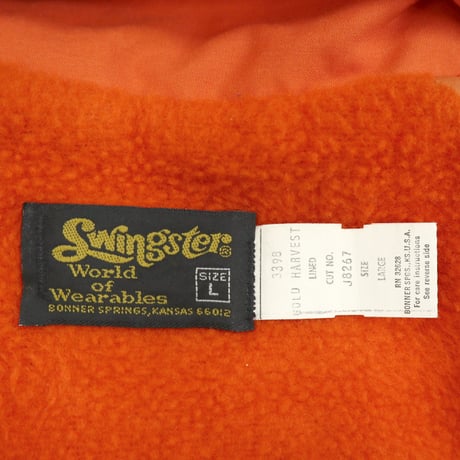 ～80's Swingster "Boa×Quilting Lined" Coach Jacket Lサイズ