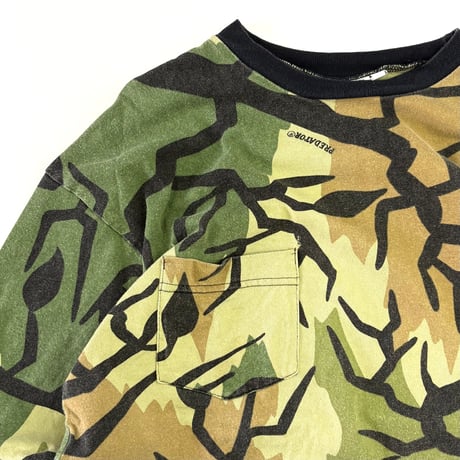 90's Predator Camouflage LS Pocket Tee Mサイズ USA製