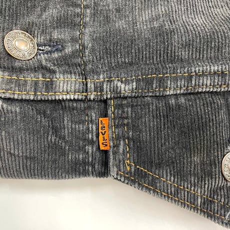70's～ Levi's 70505 "1558" "Orange Tab" Corduroy Trucker Jacket USA製