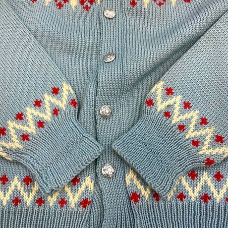 70's～80's unknown "Snow Pattern" Wool Sweater NORWAY製