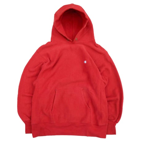 90's CHAMPION RW SWEAT PARKA Solid Red Lサイズ USA製