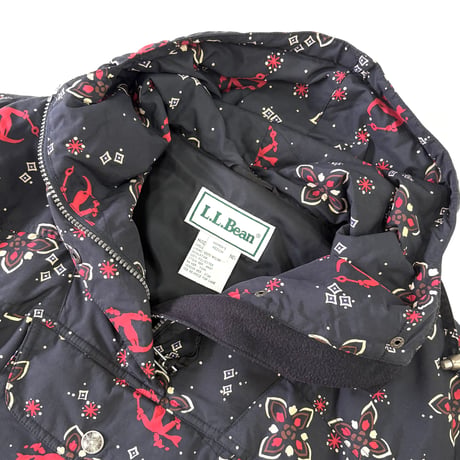 "Rare Color" ～90's L.L. Bean "Ski Bandana Pattern" Nylon Anorak Jacket