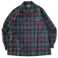 ～90's Polo Country Wool Plaid Shirt Lサイズ