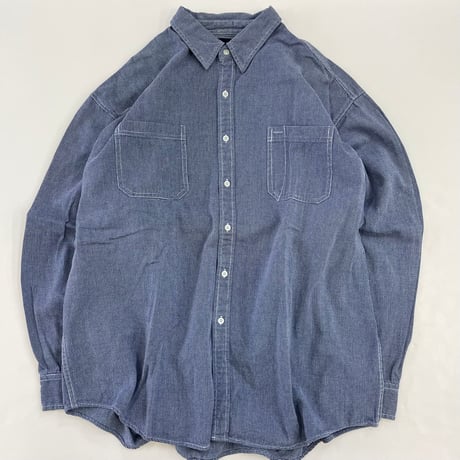 90's～00's OLD GAP Cotton Fabric Shirt XXLサイズ