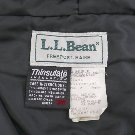 "Rare Color" 80's L.L. Bean "Thinsulate 3M" Anorak Parka Black Mサイズ USA製