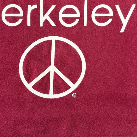 90's Hanes "berkeley" "☮" Tシャツ XLサイズ USA製