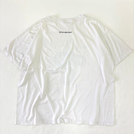 80's～ OLD Banana Republic "Snake" "両面" Tシャツ