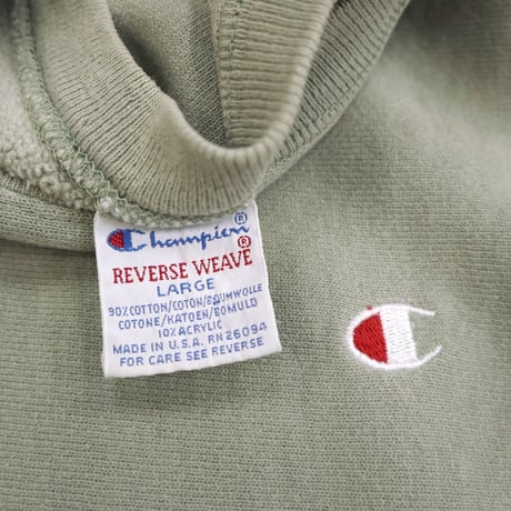 "Rare Color" 90's CHAMPION RW SWEAT Solid Sage Lサイズ USA製