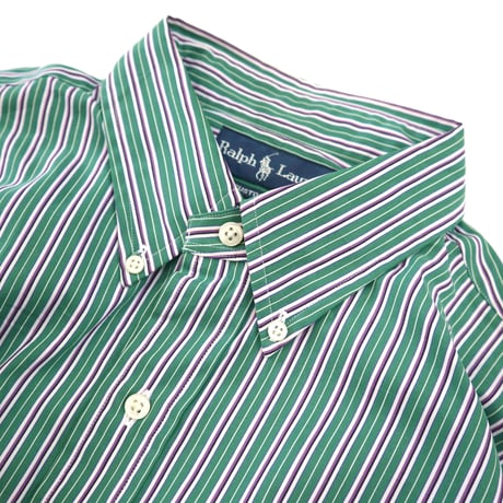90's Ralph Lauren Stripe BD Shirt Lサイズ