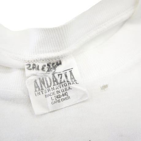90's ANDAZIA Alice in Wonderland "白ウサギ" プリント Tシャツ Lサイズ USA製