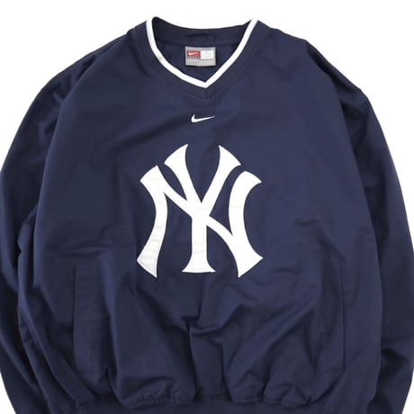 90's～00's NIKE "New York Yankees" プルオーバー ナイロン アノラック Lサイズ