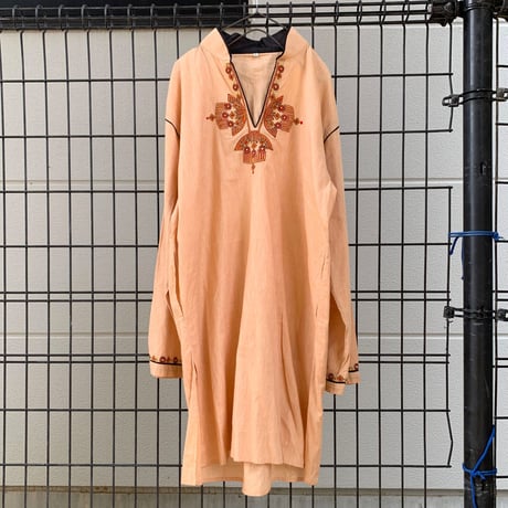 "Women's" unknown 90's～ コットン 刺繍 チュニック ワンピース