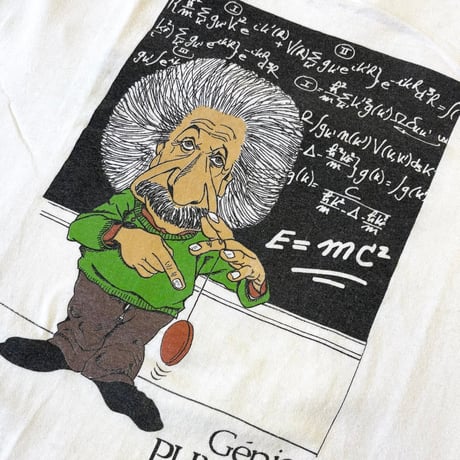 90's Screen Stars "Einstein" "両面" LS Tシャツ XLサイズ IRELAND製