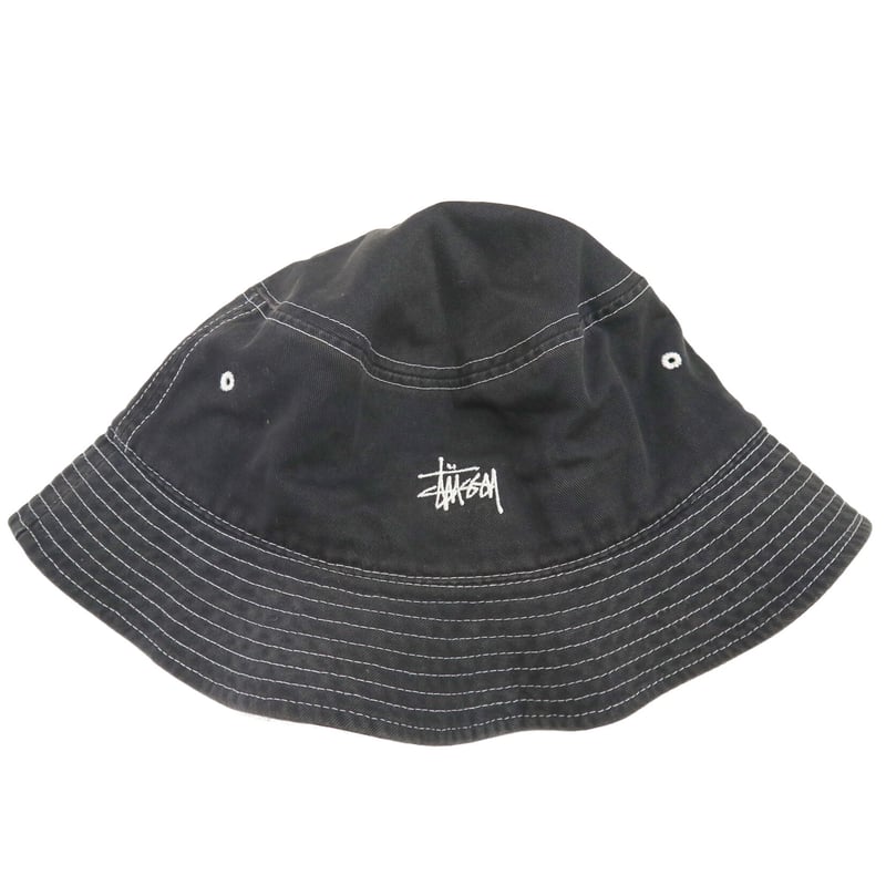 バケットハット Stussy ステューシー 90年代ヴィンテージ 黒 希少 - 帽子 バケットハット Stussy ステューシー 90年代ヴィンテージ 黒 希少 - 帽子