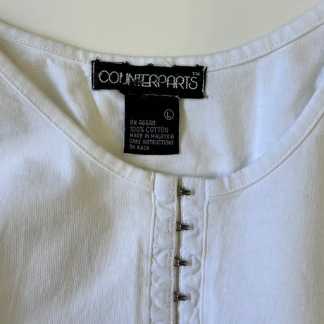 ～90's Counterparts LS Tee Cardigan Lサイズ