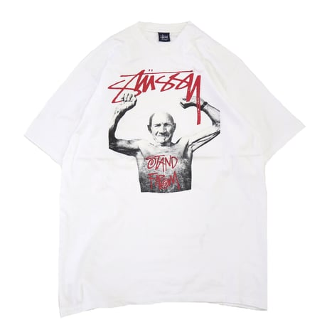 90's～00's OLD STUSSY "STAND FIRM" Tシャツ XLサイズ