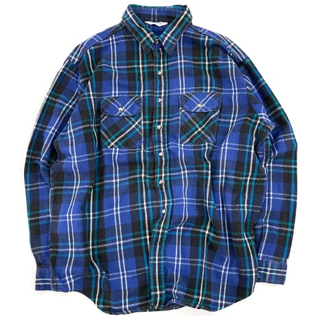 "Big Size" 70's～ FIVE BROTHER Check Flannel Shirt 3XLサイズ USA製