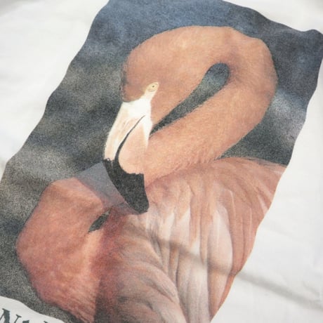 80's～ OLD Banana Republic "Pink Flamingo" Pocket Tee