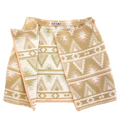 90's～ Bravo Pile Rap Skirt INDIA製