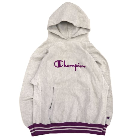 90's CHAMPION RW SWEAT PARKA "Script Embroidery" Lサイズ USA製