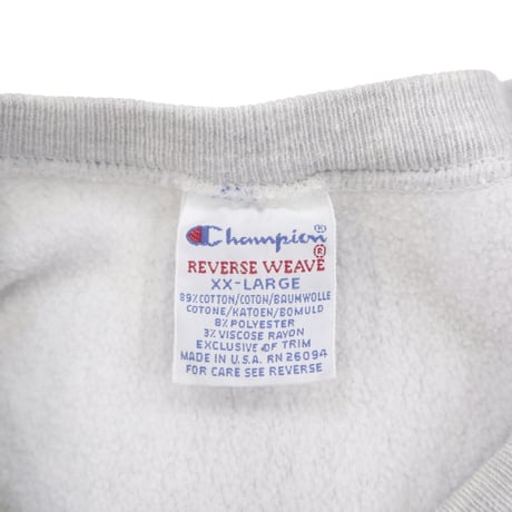 90's CHAMPION RW SWEAT "FREDONIA STATE" Grey XXLサイズ USA製