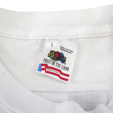 ～90's Fruit of the loom "Richard Stine" "両面" Tシャツ Lサイズ USA製