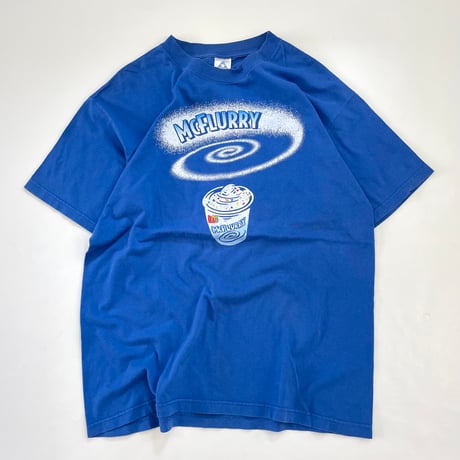 ～00's McDonald's "McFLURRY" 両面 プリント Tシャツ  Lサイズ