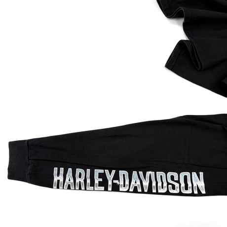 00's Hanes "Harley Davidson" "Egypt" "4面" LS Tシャツ (fits XL～)