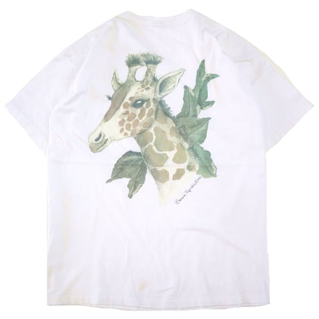 90's OLD Banana Republic "Giraffe" Pocket Tee