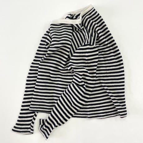"Women's" 90's～ Green Hills Border Thermal LS Tee Mサイズ USA製