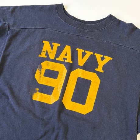 "Special Size" 80's～ CHAMPION "NAVY" "両面" Football Tee XLサイズ USA製