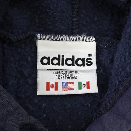 ～90's Adidas "Box Logo" Sweat Parka XXLサイズ USA製